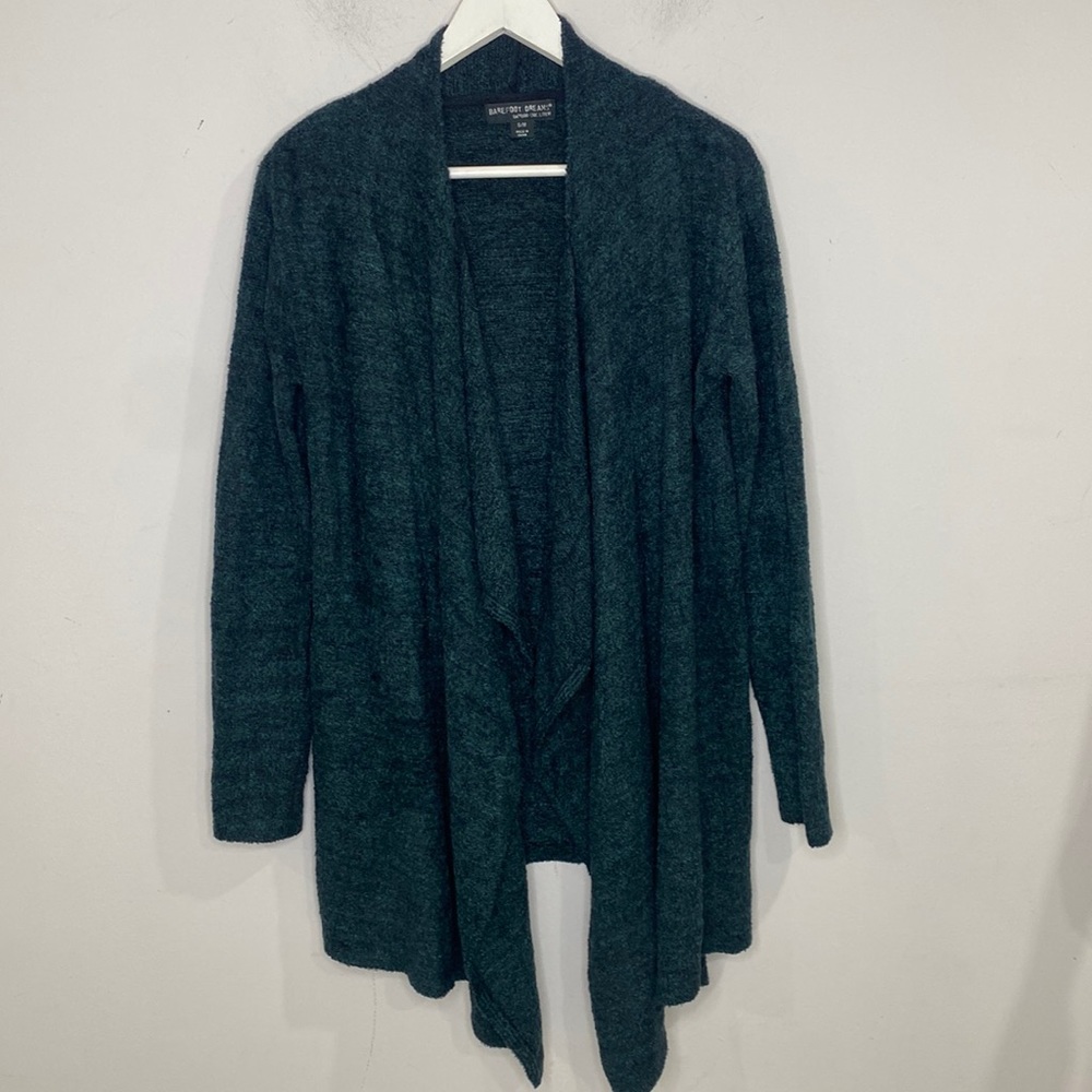 Barefoot Dreams Cozy Chic Light Emerald Cardigan S/M